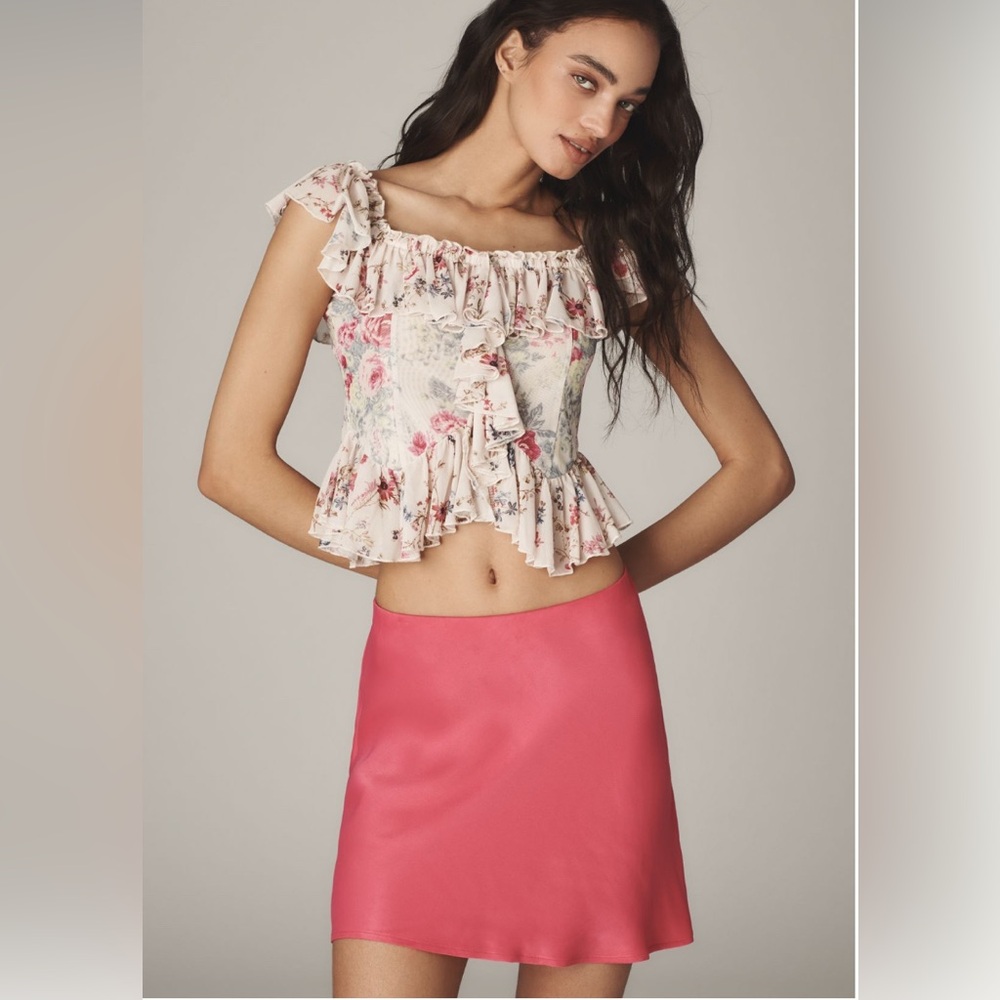 The Tilda Mini Slip Skirt NWT